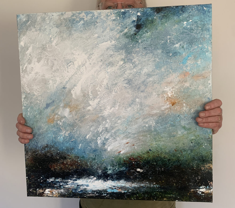 FLOODED FIELD-WHITE SKY