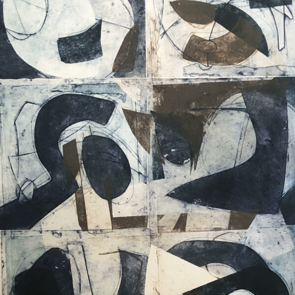 Large Found Shapes Collagraph
